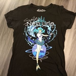 Sailor Moon Tops - SAILOR NEPTUNE T-SHIRT 👕 Sailor Moon Anime Tee S Sailor Moon Tops - SAILOR NEPTUNE T-SHIRT 👕 Sailor Moon Anime Tee S